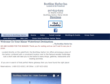 Tablet Screenshot of boothbayharborinn.com